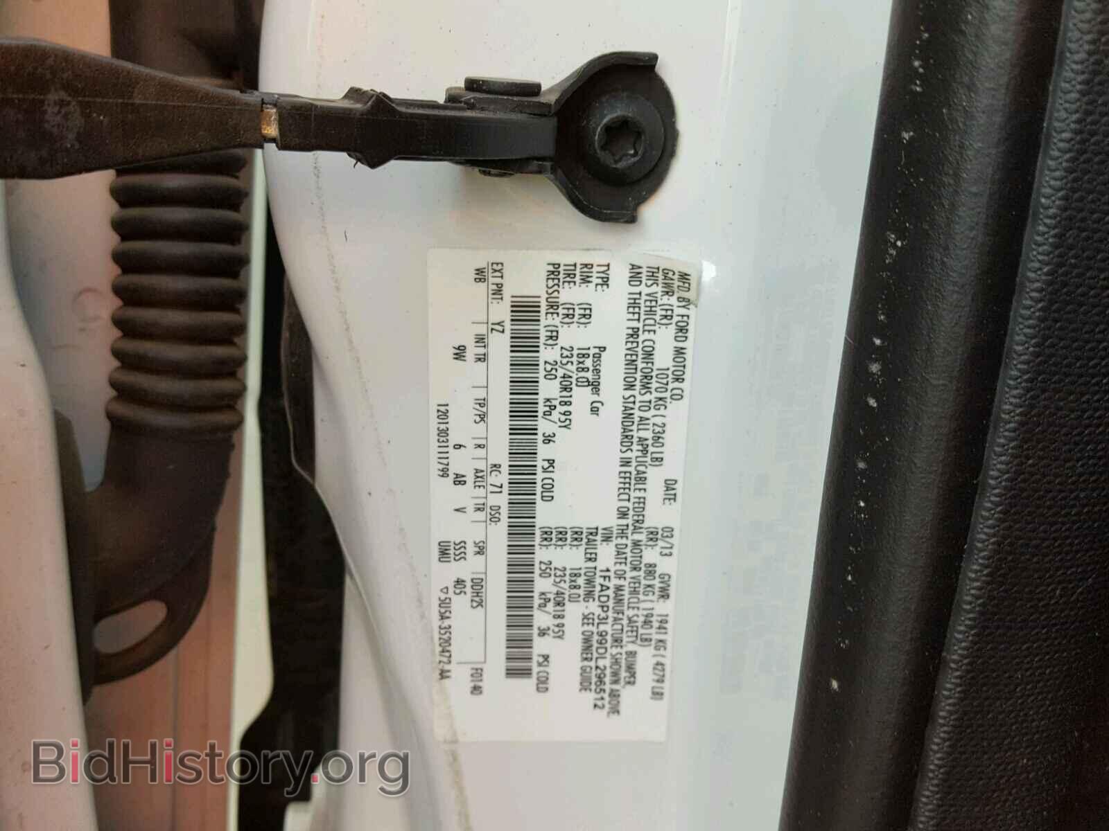 2013 FORD FOCUS - VIN: 1FADP3L99DL296512 - Фото 10