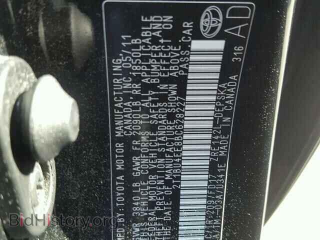 2011 TOYOTA COROLLA - VIN: 2T1BU4EE8BC628227 - Фото 10