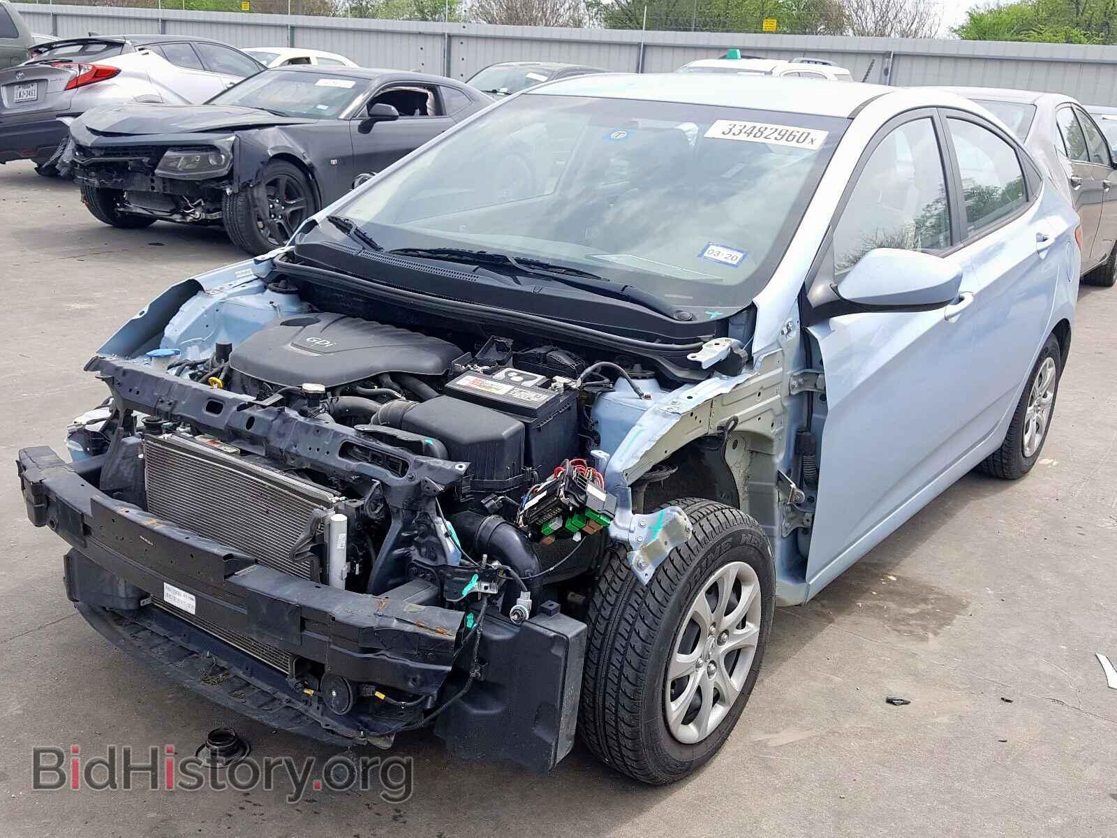 2014 HYUNDAI ACCENT - VIN: KMHCT4AE6EU712725 - Фото 2