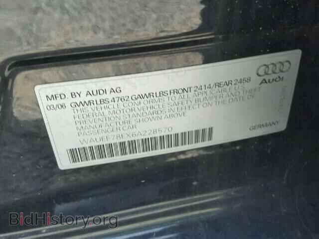 2006 AUDI A4 - VIN: WAUEF78EX6A228570 - Photo 10