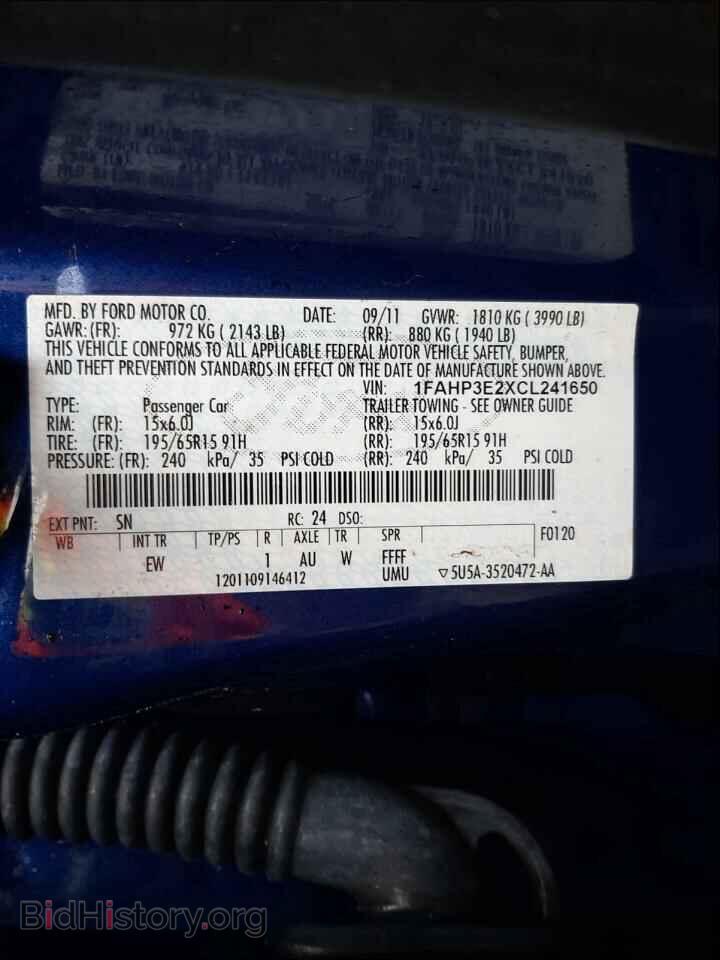 2012 FORD FOCUS - VIN: 1FAHP3E2XCL241650 - Photo 10