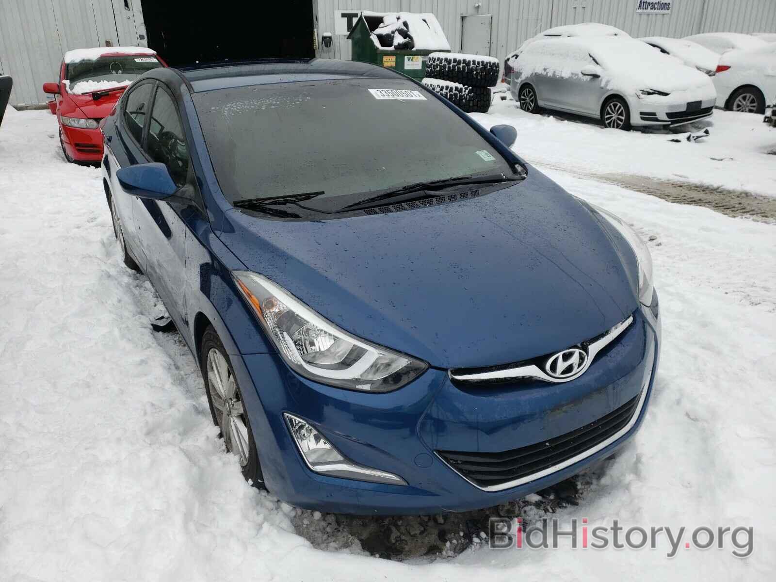 Photo KMHDH4AE2GU607205 - HYUNDAI ELANTRA 2016