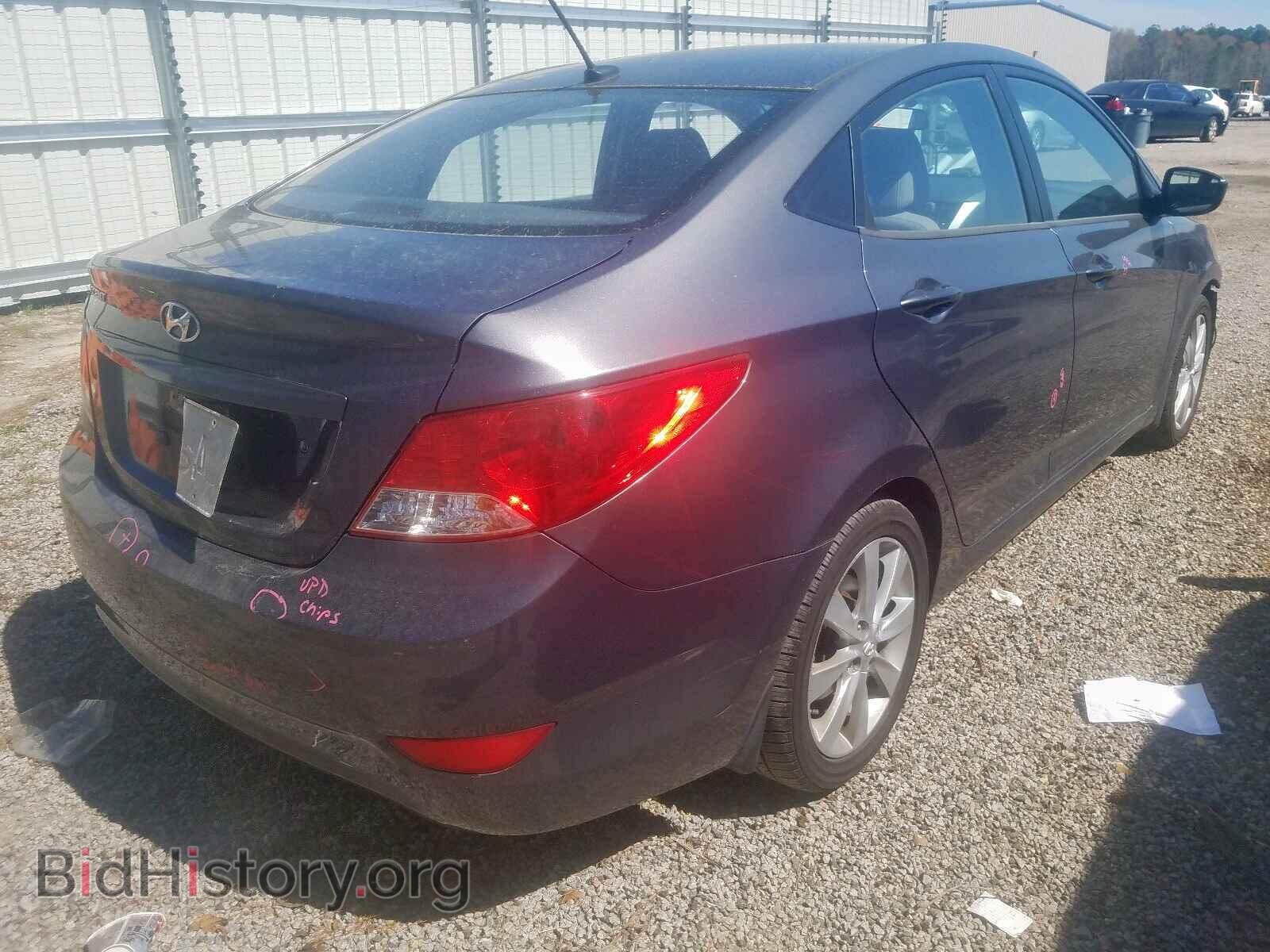 2012 HYUNDAI ACCENT - VIN: KMHCU4AE8CU196068 - Фото 4