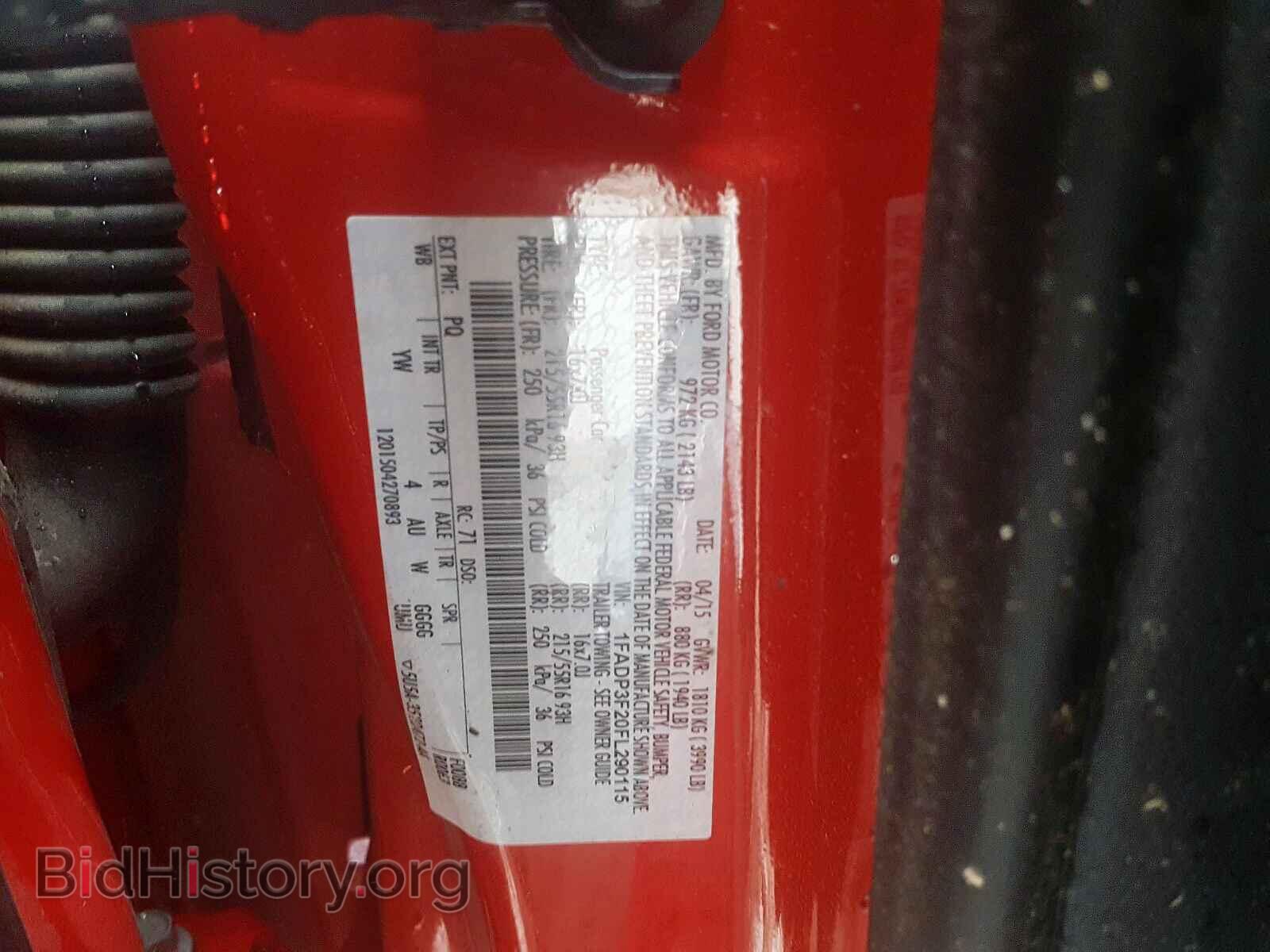 2015 FORD FOCUS - VIN: 1FADP3F20FL290115 - Фото 10