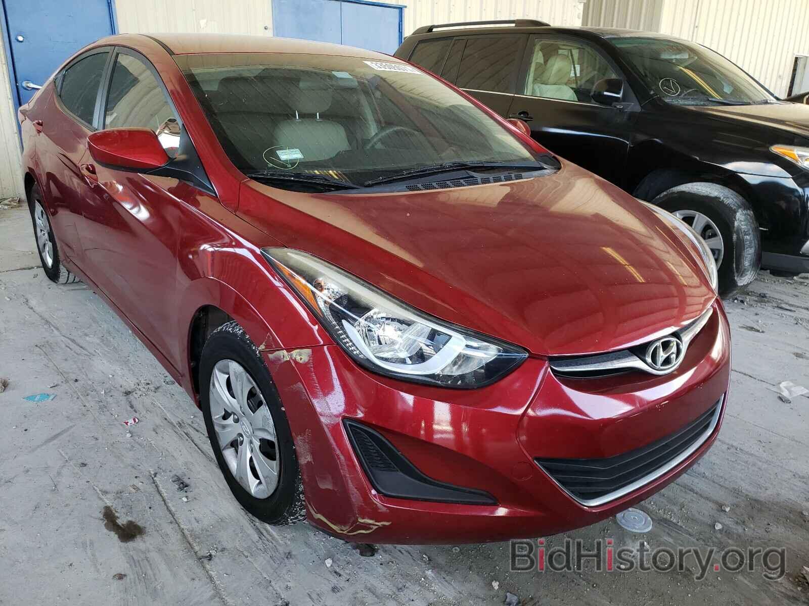 Фотография 5NPDH4AE2GH760455 - HYUNDAI ELANTRA 2016