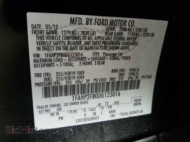 2013 FORD TAURUS - VIN: 1FAHP2F80DG123016 - Фото 10