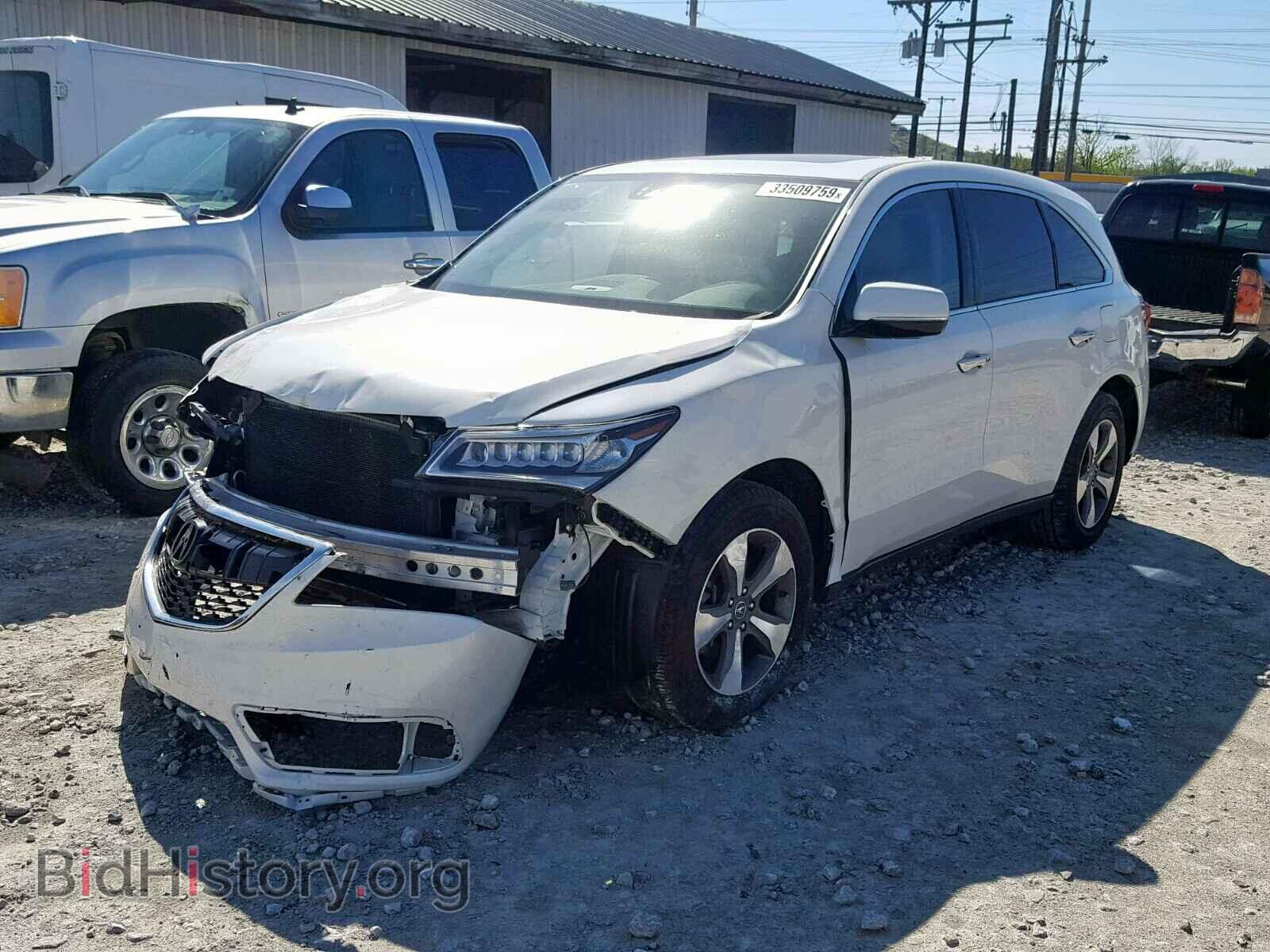 2016 ACURA MDX - VIN: 5FRYD4H21GB054731 - Фото 2