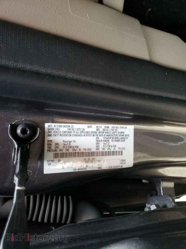 2014 FORD FOCUS - VIN: 1FADP3F29EL420231 - Фото 10