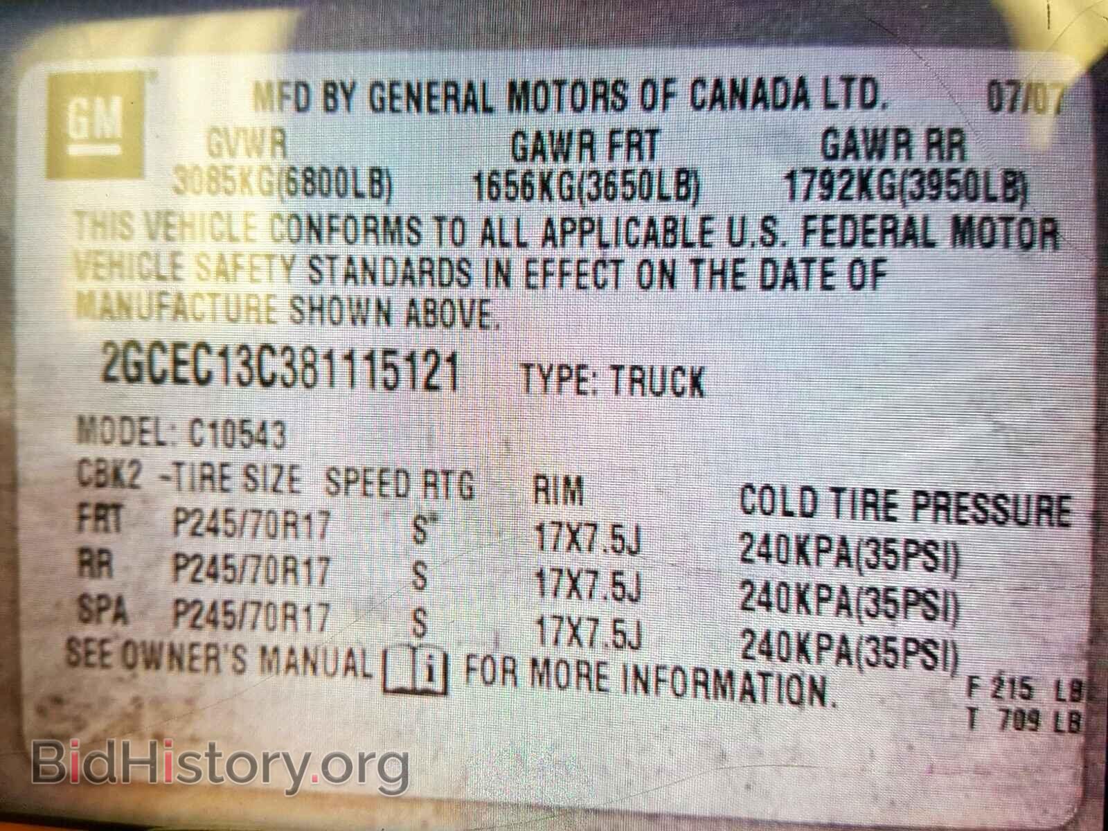 2008 CHEVROLET SILVERADO - VIN: 2GCEC13C381115121 - Фото 10
