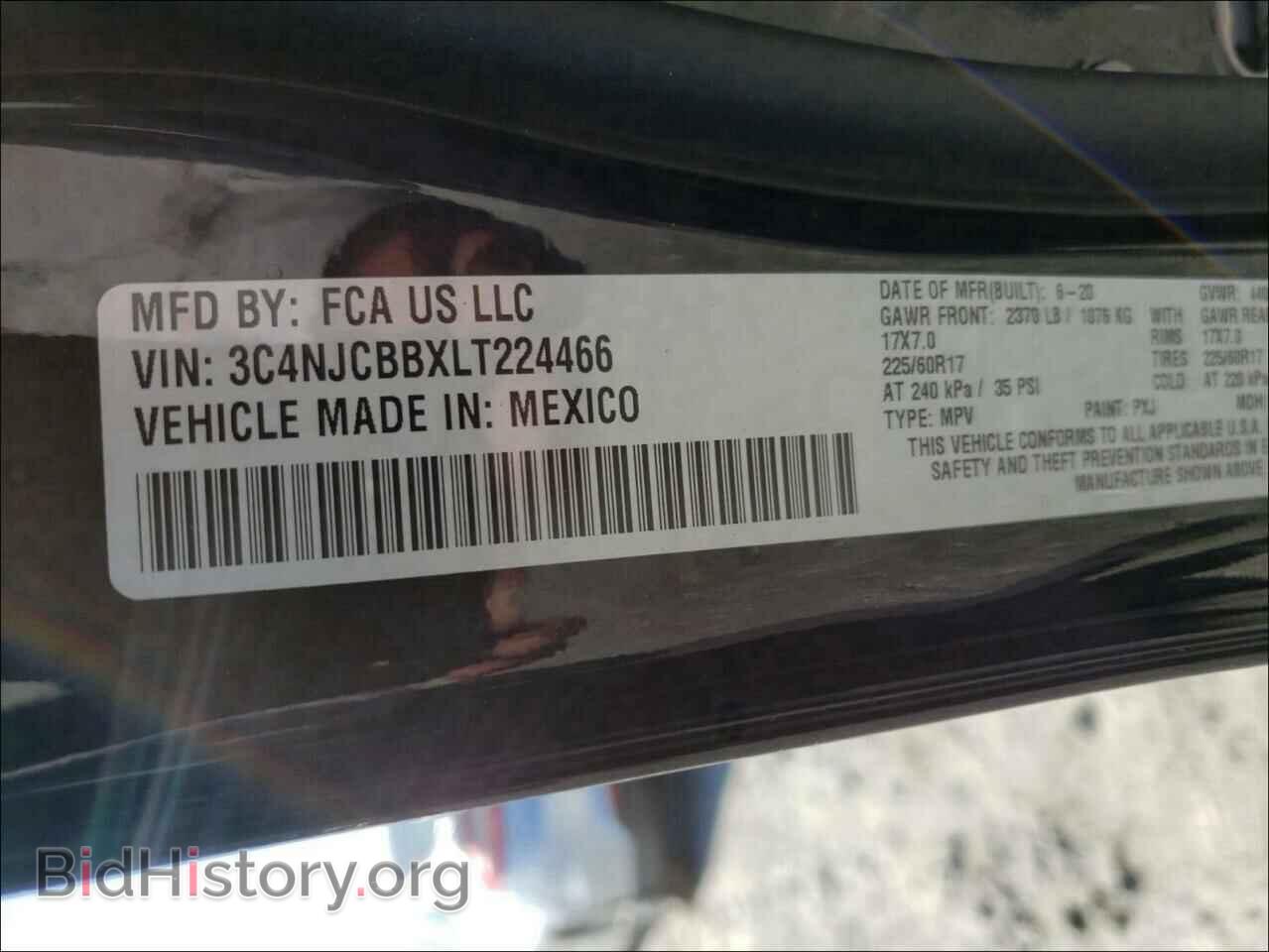 2020 JEEP COMPASS - VIN: 3C4NJCBBXLT224466 - Фото 10