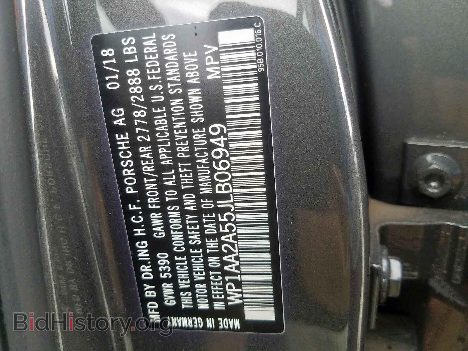 2018 PORSCHE MACAN - VIN: WP1AA2A55JLB06949 - Photo 10