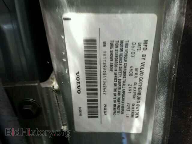 2004 VOLVO S80 - VIN: YV1TS92D841348442 - Фото 10