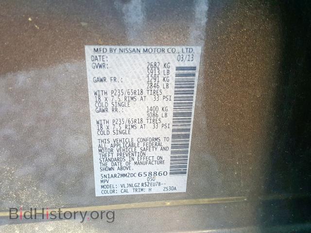 2013 NISSAN PATHFINDER - VIN: 5N1AR2MM2DC658860 - Photo 10