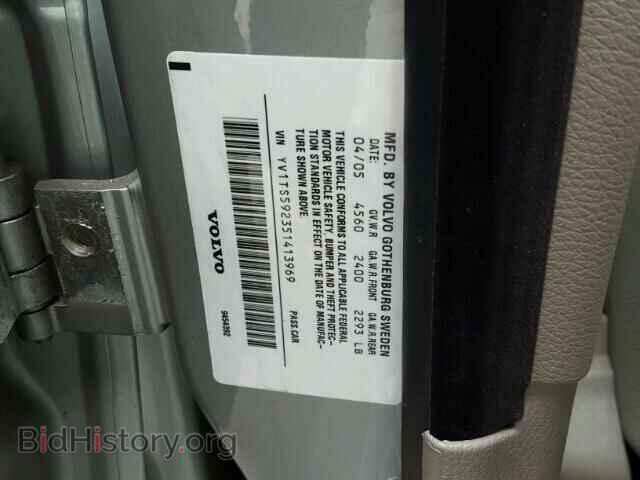 2005 VOLVO S80 - VIN: YV1TS592351413969 - Фото 10