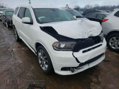 2019 Dodge DURANGO Durango GT, white — VIN 1C4RDHDG2KC645185, Copart