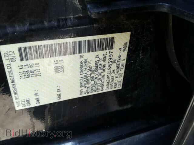 2012 NISSAN MAXIMA - VIN: 1N4AA5AP1CC865997 - Фото 10