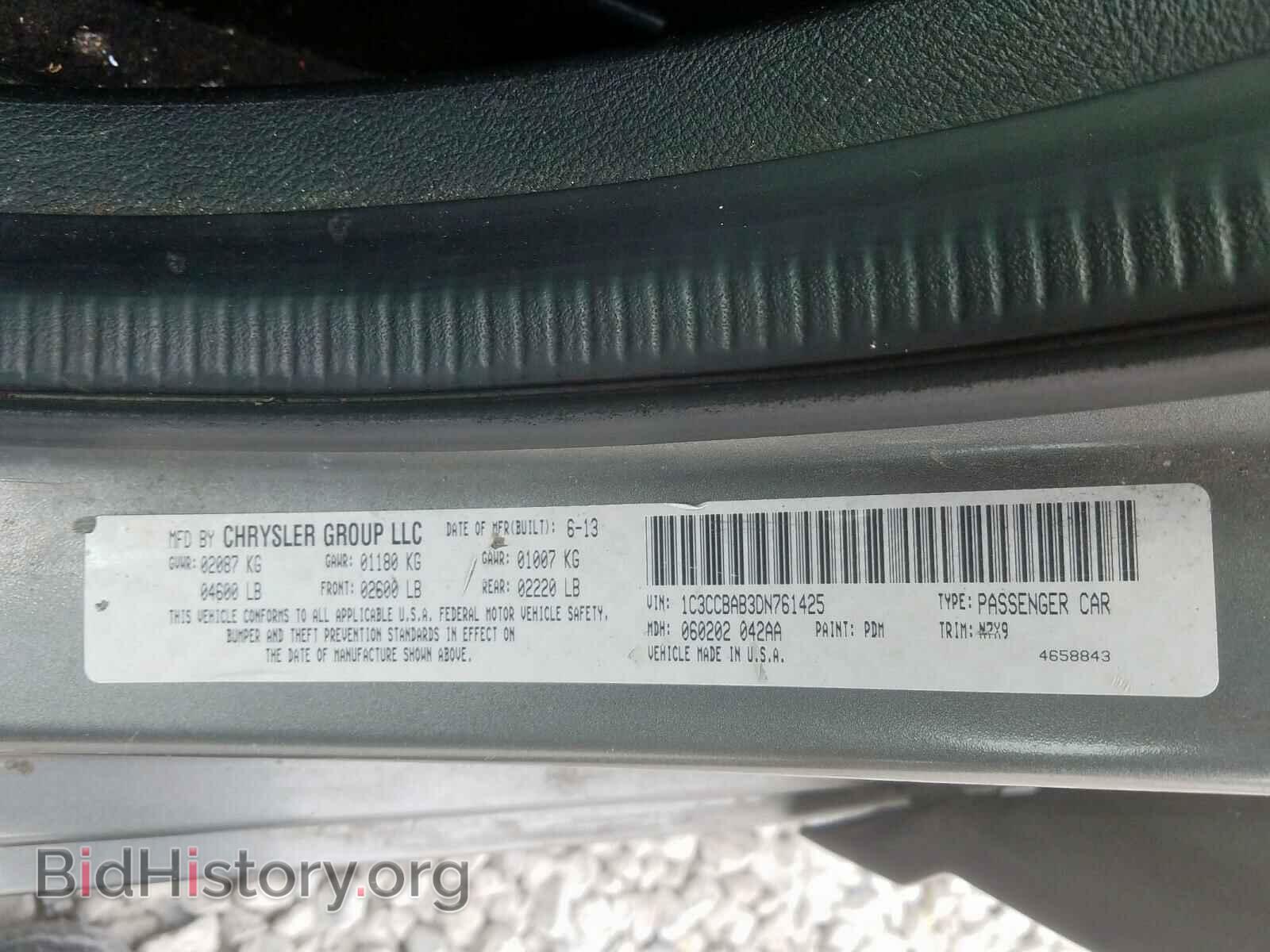 2013 CHRYSLER 200 - VIN: 1C3CCBAB3DN761425 - Photo 10