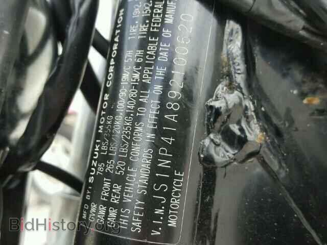 2009 SUZUKI OTHR CYCLE - VIN: JS1NP41A892100620 - Photo 10