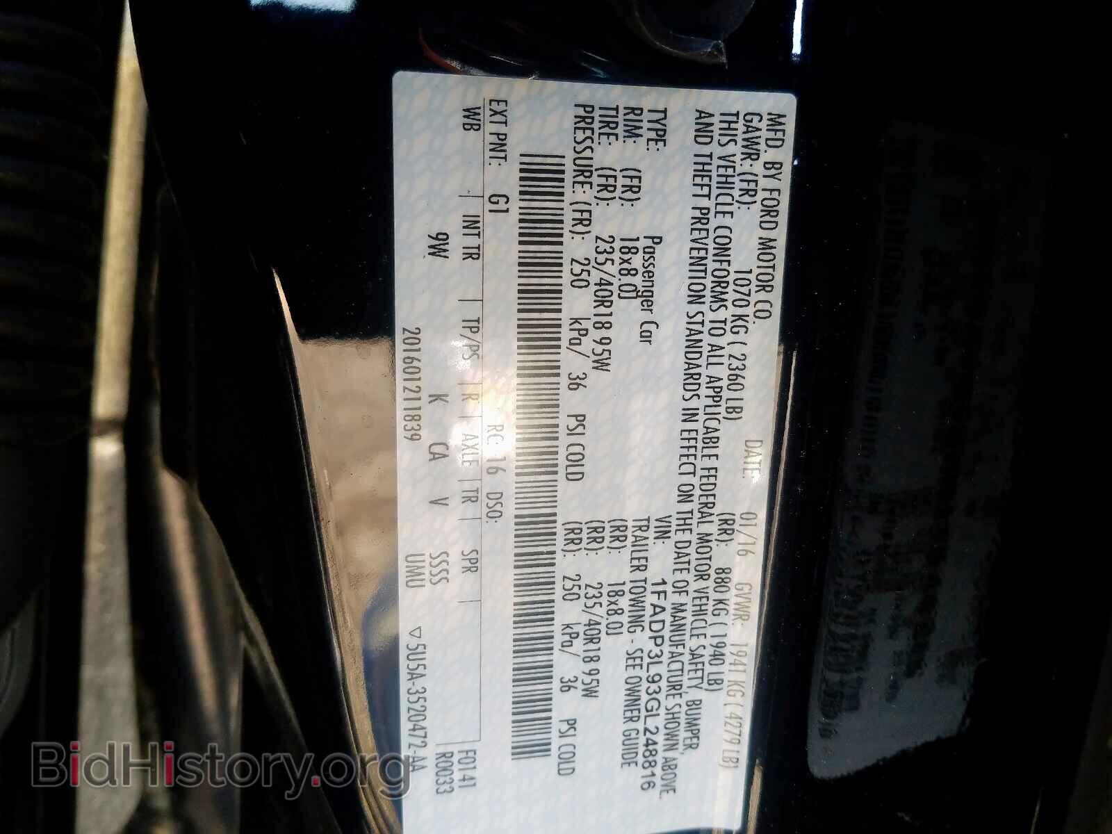 2016 FORD FOCUS - VIN: 1FADP3L93GL248816 - Photo 10