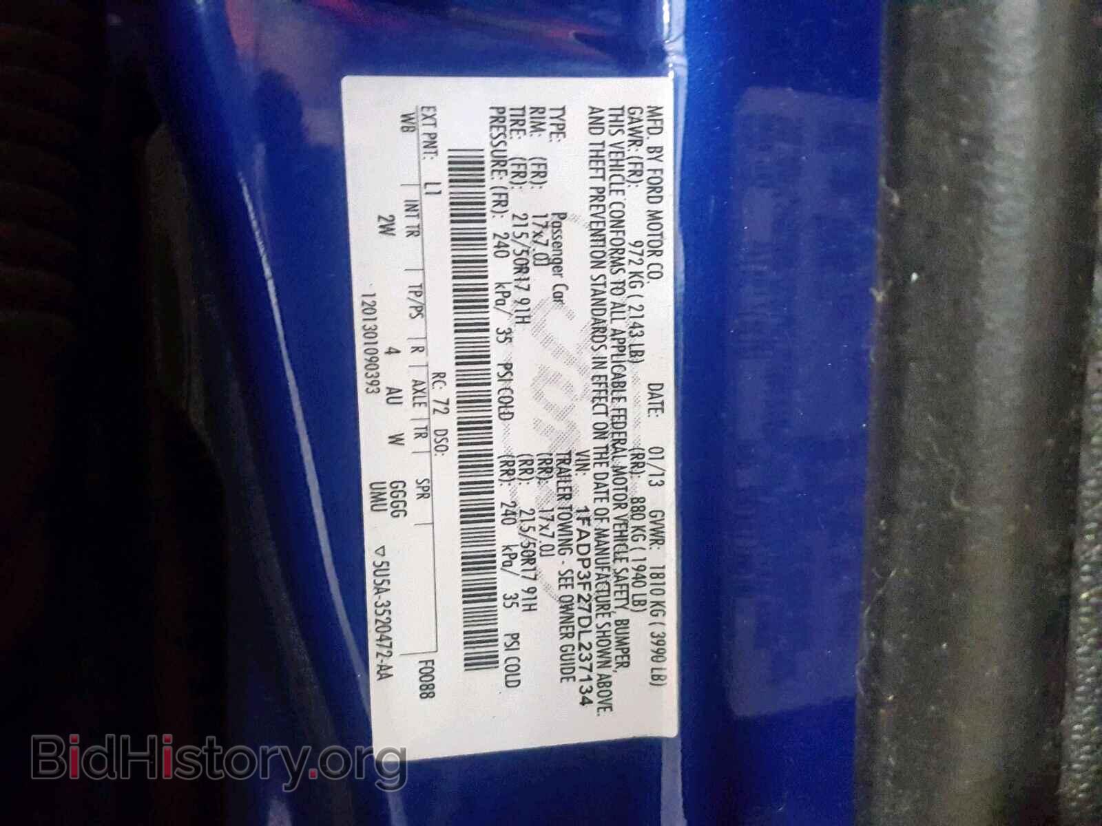 2013 FORD FOCUS SE - VIN: 1FADP3F27DL237134 - Фото 10