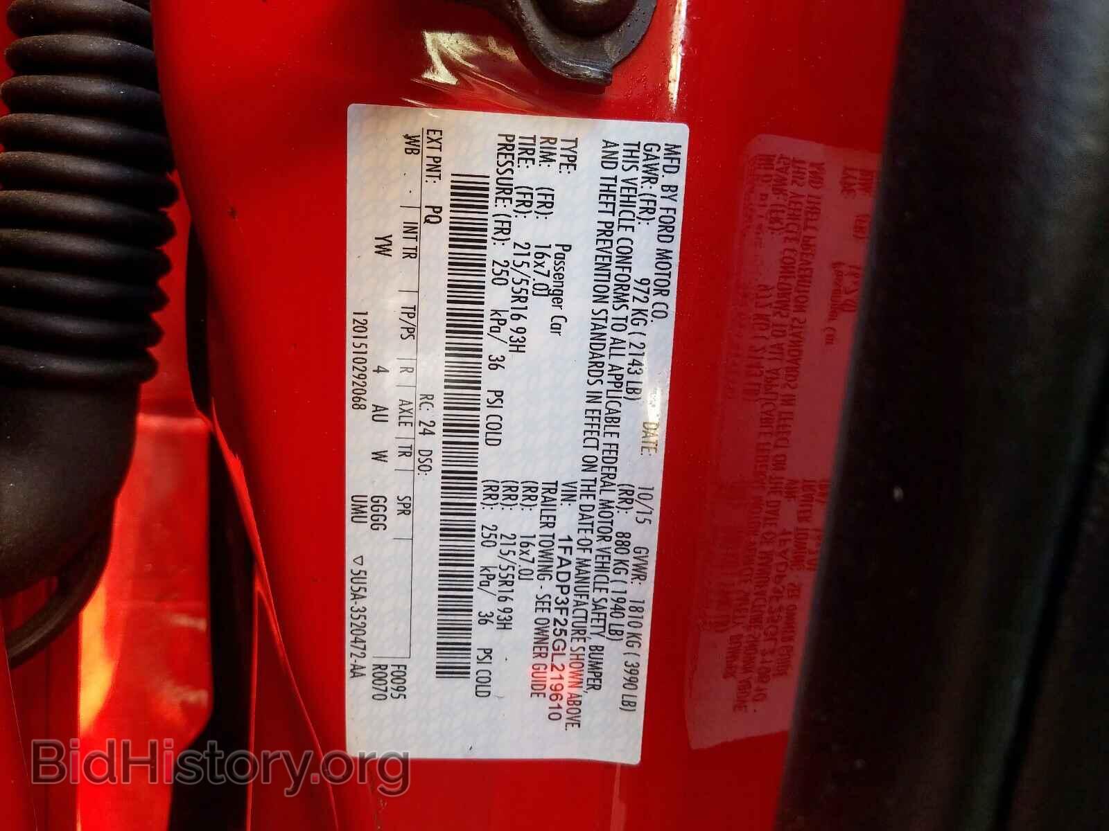 2016 FORD FOCUS - VIN: 1FADP3F25GL219610 - Photo 10