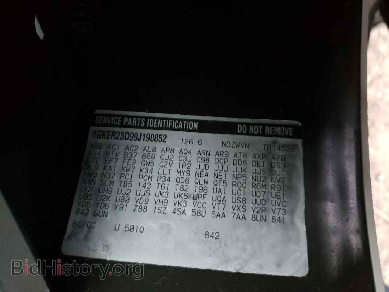 2009 GMC ACADIA - VIN: 1GKER23D99J190852 - Фото 10