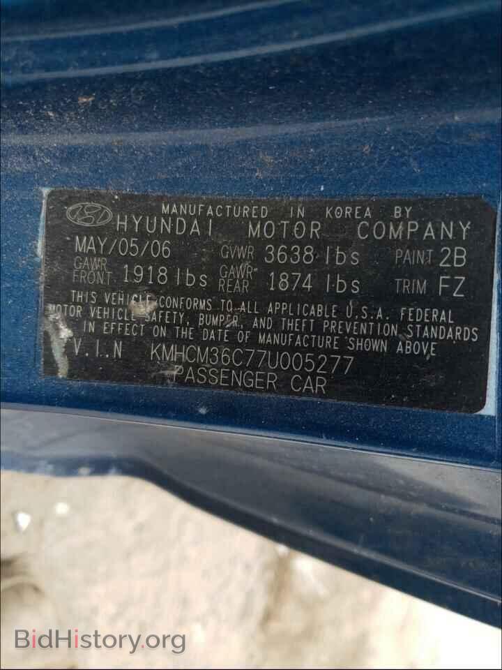 2007 HYUNDAI ACCENT - VIN: KMHCM36C77U005277 - Фото 10