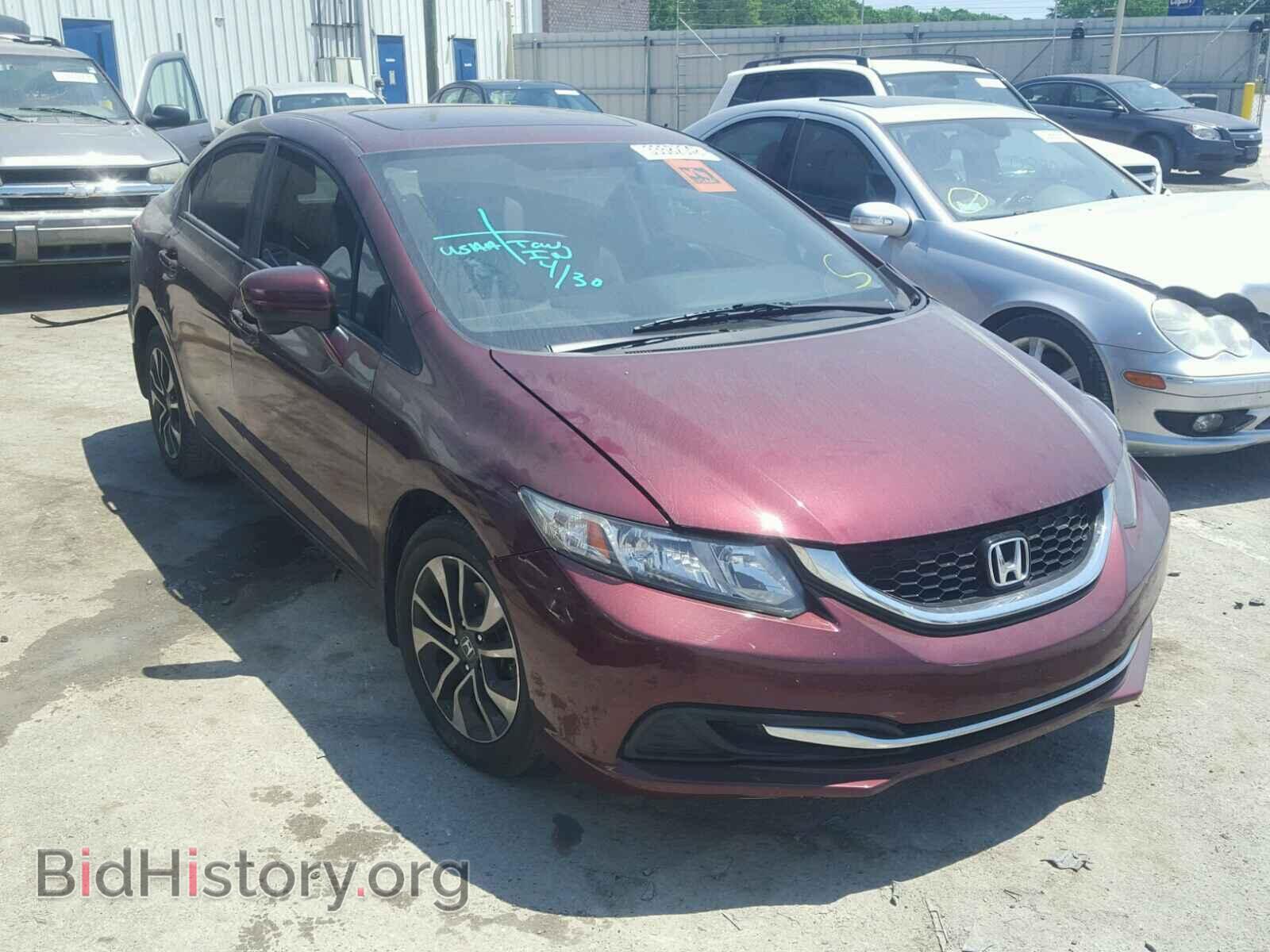 2014 Honda CIVIC Civic EX (VIN 19XFB2F8XEE006061) — фото 1 из 10, Copart, повреждение: передняя часть