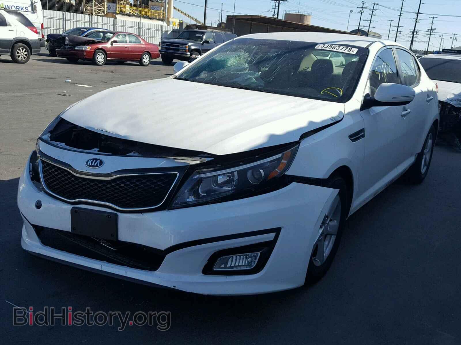 2015 KIA OPTIMA - VIN: KNAGM4A77F5662950 - Фото 2