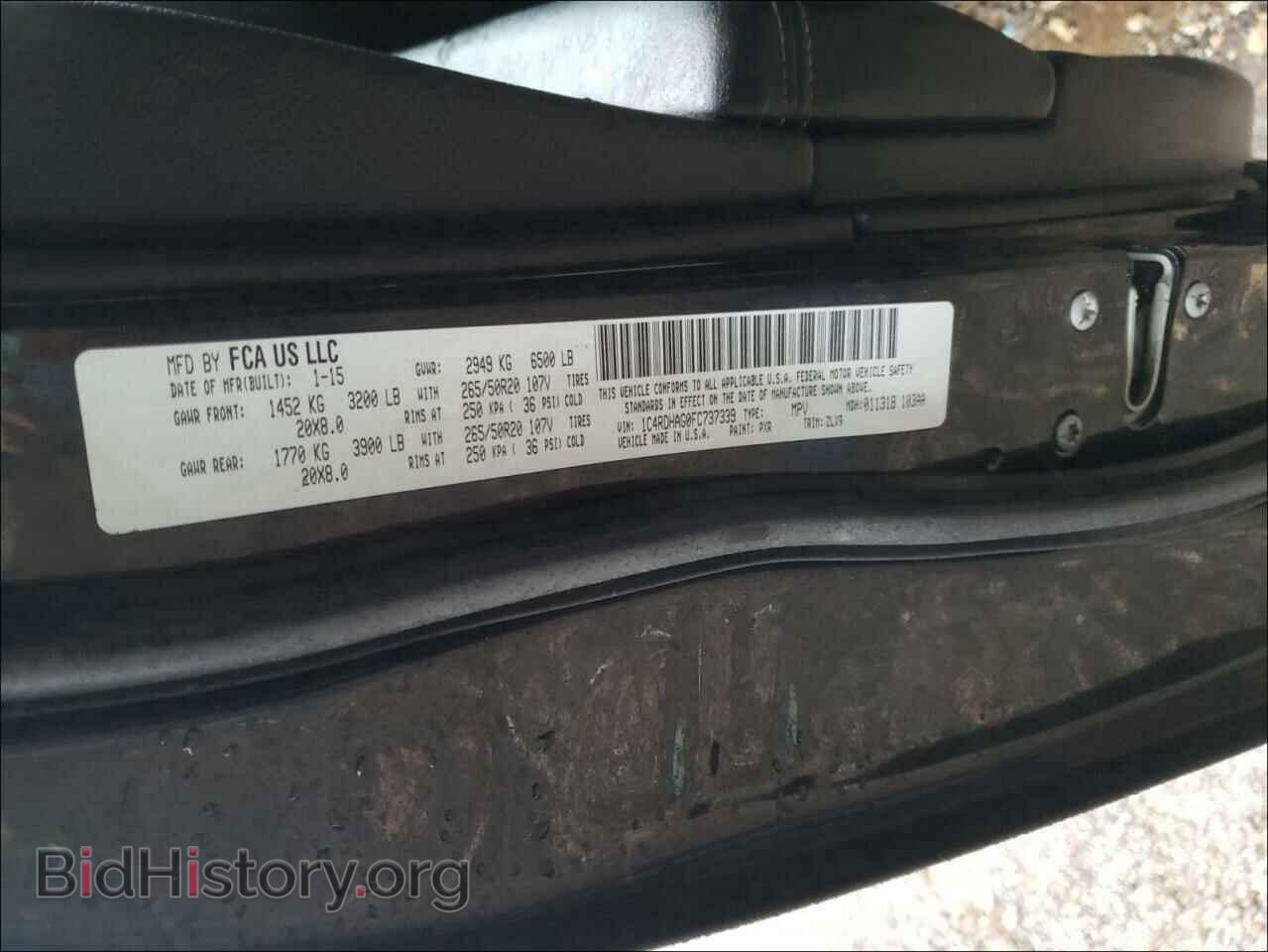 2015 DODGE DURANGO - VIN: 1C4RDHAG0FC737339 - Фото 10