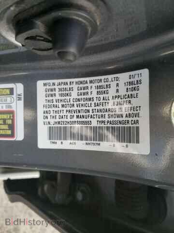 2011 HONDA INSIGHT - VIN: JHMZE2H38BS005553 - Фото 10