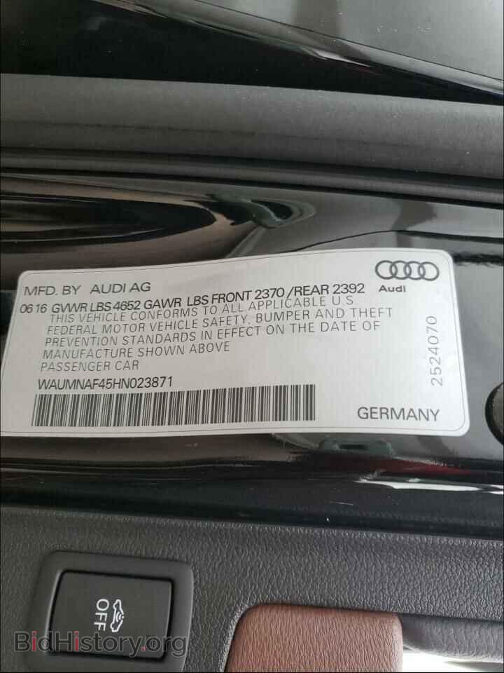 2017 AUDI A4 - VIN: WAUMNAF45HN023871 - Фото 10