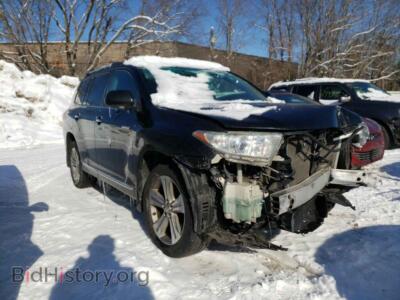 2012 Toyota HIGHLANDER, black — VIN 5TDDK3EH7CS157750, Copart