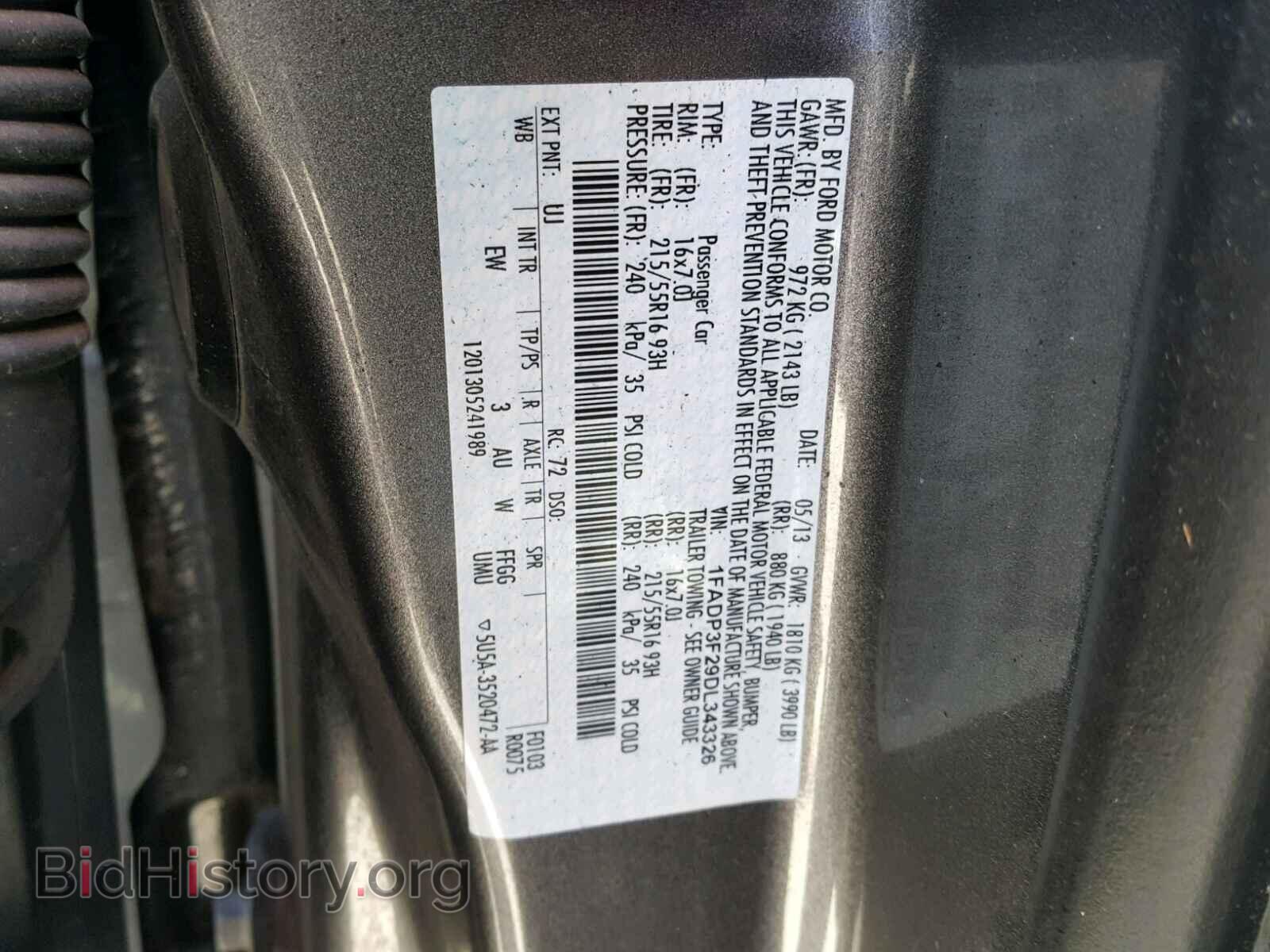 2013 FORD FOCUS - VIN: 1FADP3F29DL343326 - Photo 10