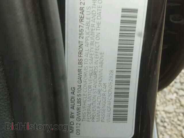 2013 AUDI A6 - VIN: WAUGFAFC5DN052928 - Фото 10