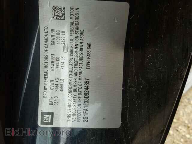 2013 CHEVROLET CAMARO - VIN: 2G1FA1E33D9244357 - Фото 10