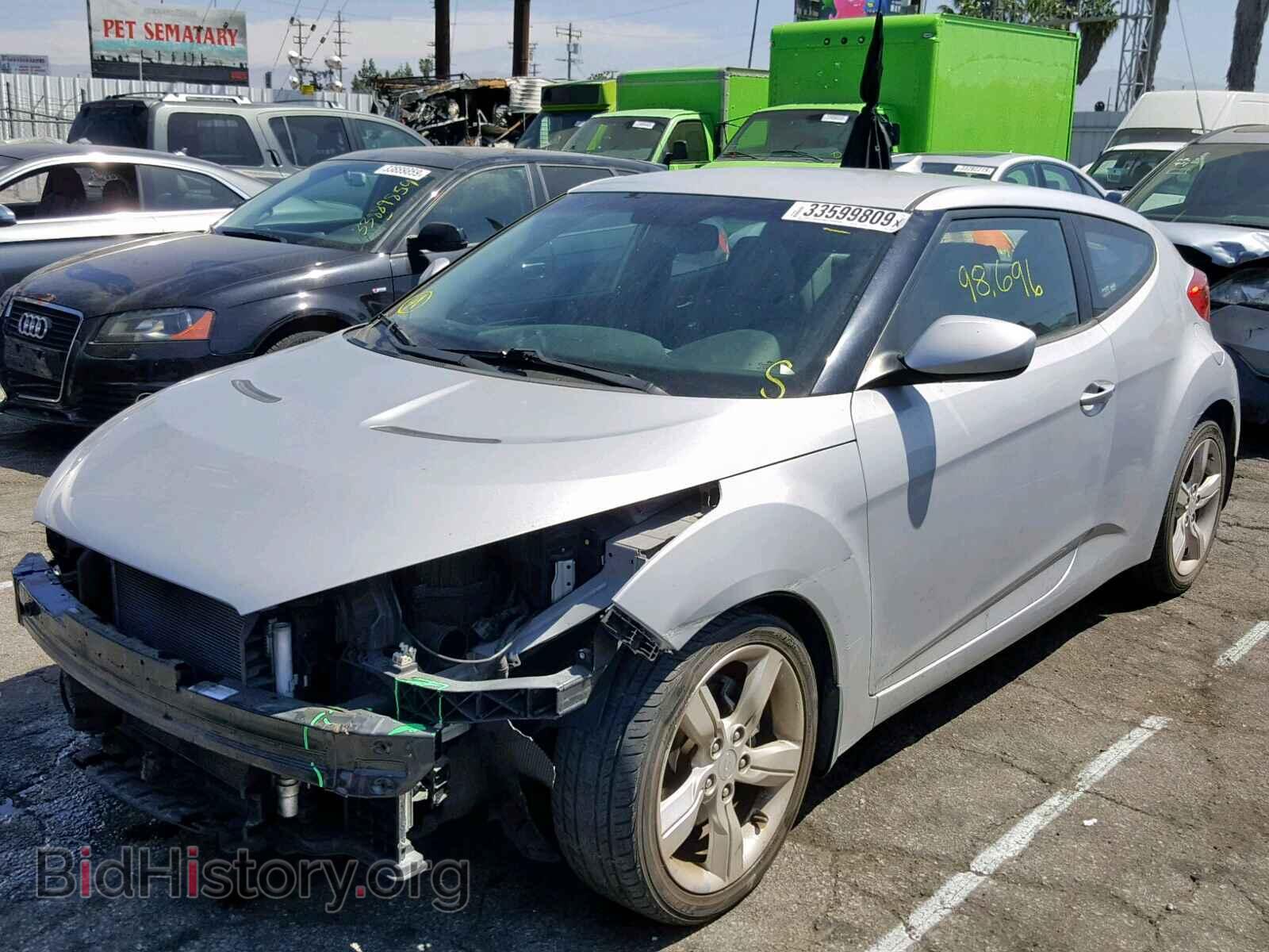 2012 HYUNDAI VELOSTER - VIN: KMHTC6AD3CU052353 - Фото 2