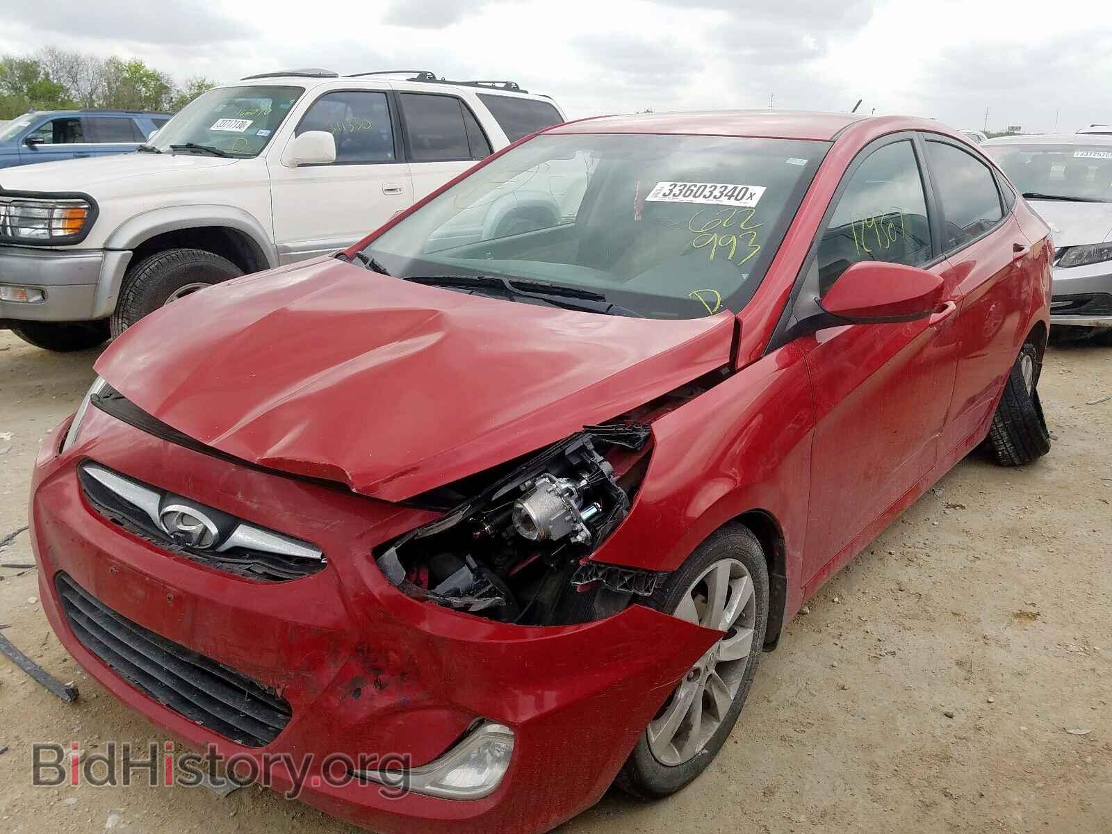 2014 HYUNDAI ACCENT - VIN: KMHCU4AE1EU622993 - Фото 2