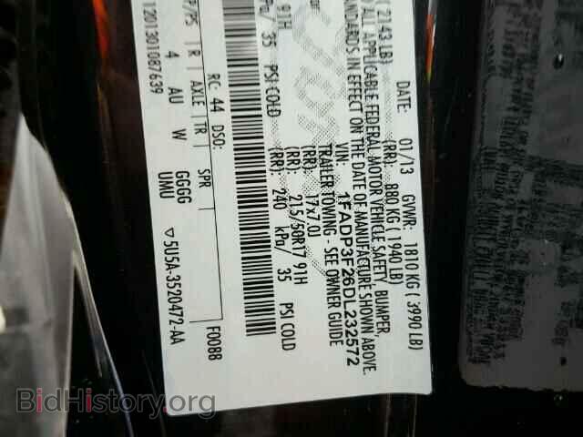 2013 FORD FOCUS - VIN: 1FADP3F26DL232572 - Фото 10
