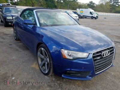 2014 Audi A5 A5 Premium, синий — VIN WAULFAFHXEN010914, Copart