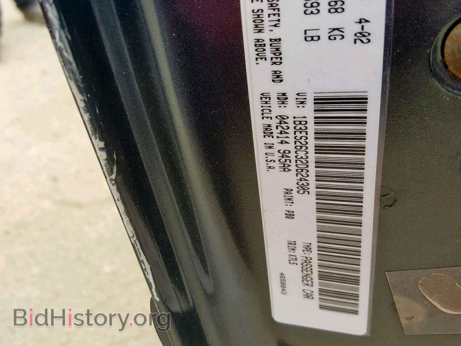 2002 DODGE NEON - VIN: 1B3ES26C32D624305 - Фото 10