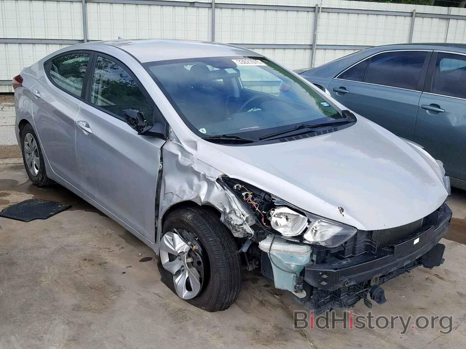 Фотография KMHDH4AE0GU545657 - HYUNDAI ELANTRA 2016