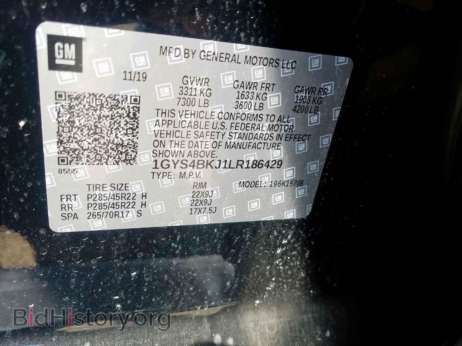 2020 CADILLAC ESCALADE - VIN: 1GYS4BKJ1LR186429 - Фото 10