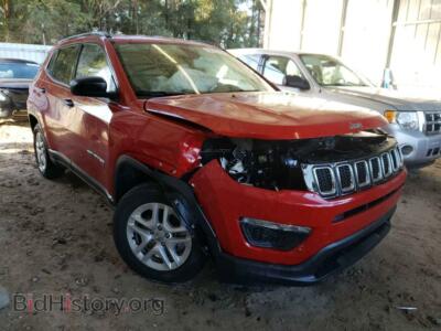 2017 Jeep COMPASS Compass SP, red — VIN 3C4NJCAB8HT659821, Copart