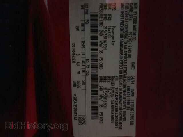 2014 FORD FOCUS - VIN: 1FADP3K29EL306901 - Фото 10