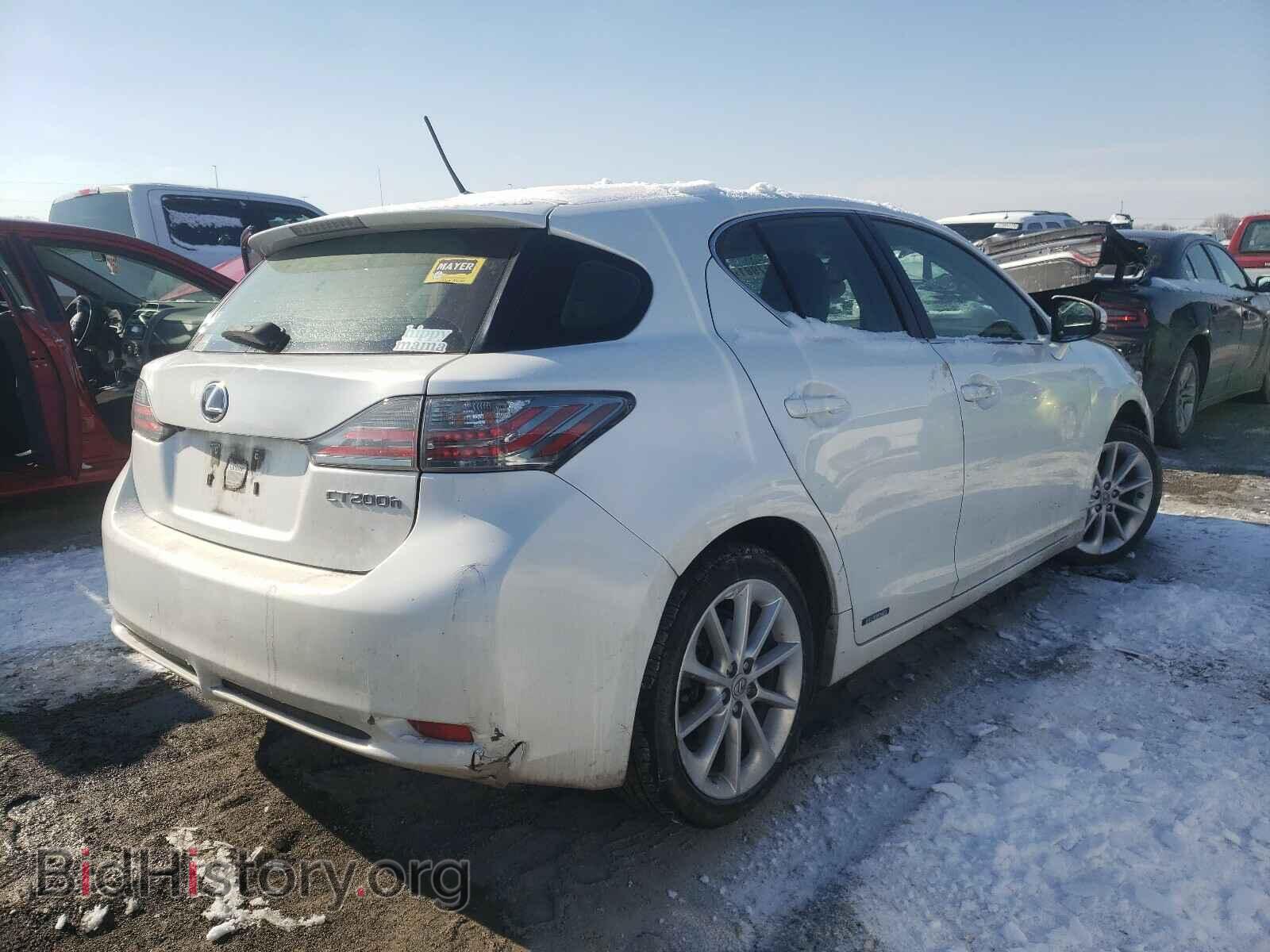 2012 LEXUS CT 200 - VIN: JTHKD5BH5C2108506 - Фото 4