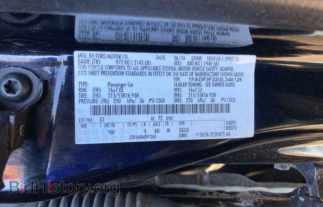 2016 FORD FOCUS - VIN: 1FADP3F22GL348128 - Фото 10