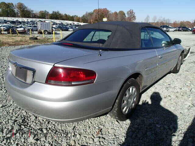 2004 CHRYSLER SEBRING - VIN: 1C3EL45X74N306426 - Фото 4