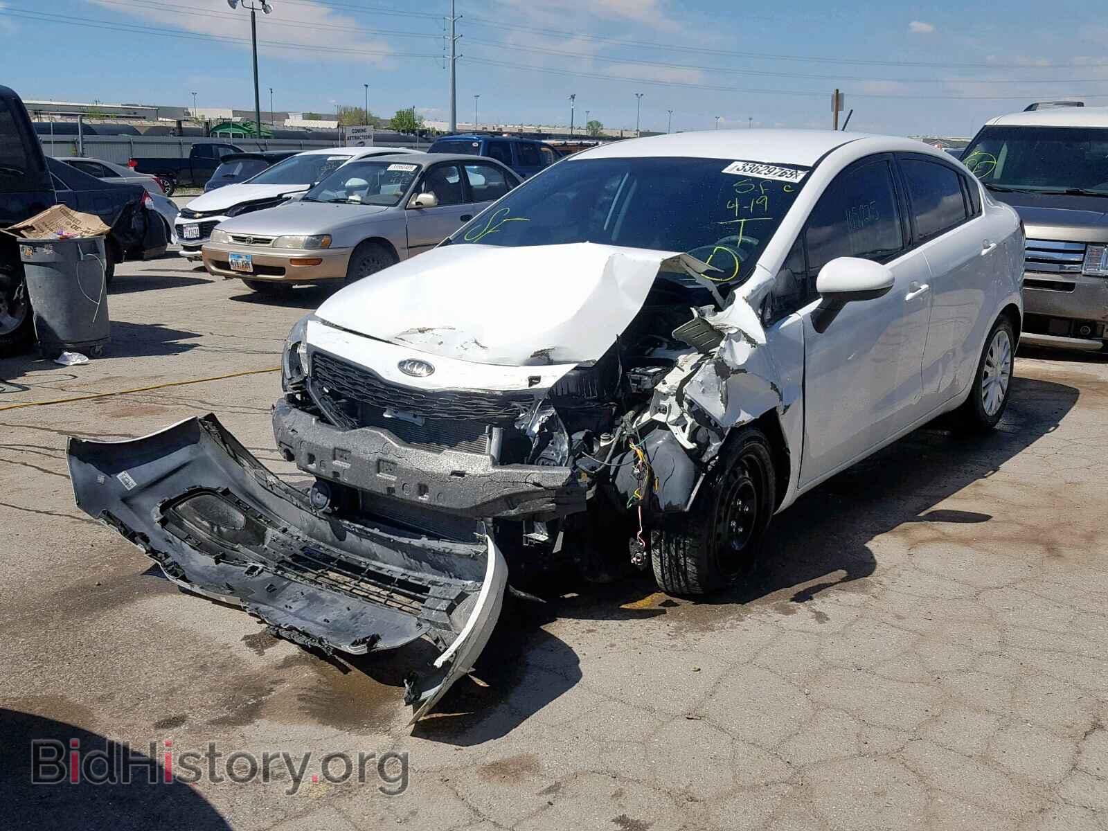 2012 KIA RIO - VIN: KNADM4A30C6086673 - Фото 2