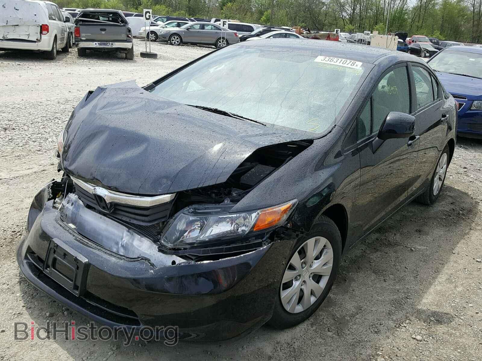 2012 HONDA CIVIC LX - VIN: 19XFB2F53CE088251 - Фото 2